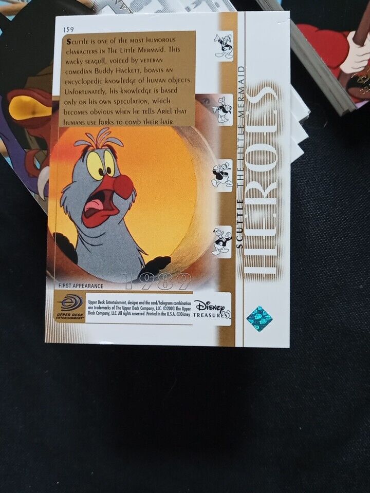 Upper Deck 2003 Disney Treasures Series Set 8 missing x 82 Trading Cards -(5740)