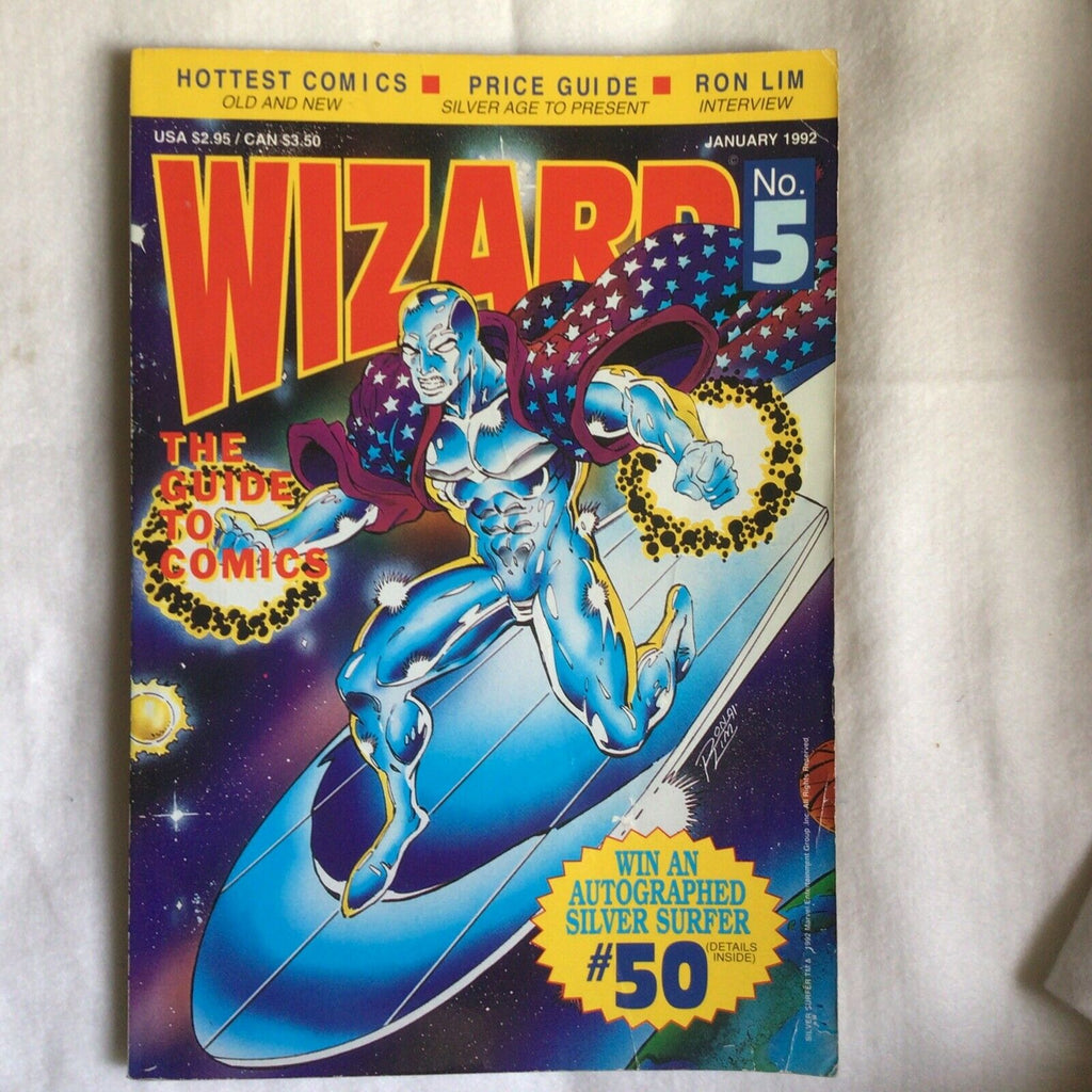 WIZARD Comic Collectors book and price guide No 5 January 1992 - (8897)