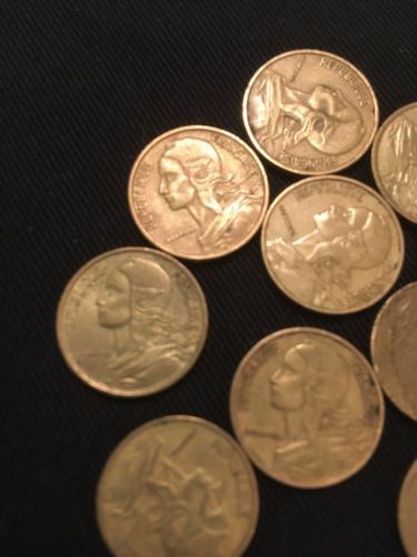 France 5 Centimes Coins Marianne x 10 - All 1960's - (2752)