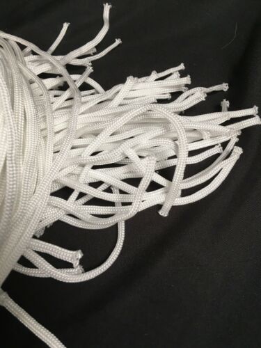 Woven Rope NYLON CORD 4mm - 74cm long x 100 - Shamballa Macramé Camping (7084)