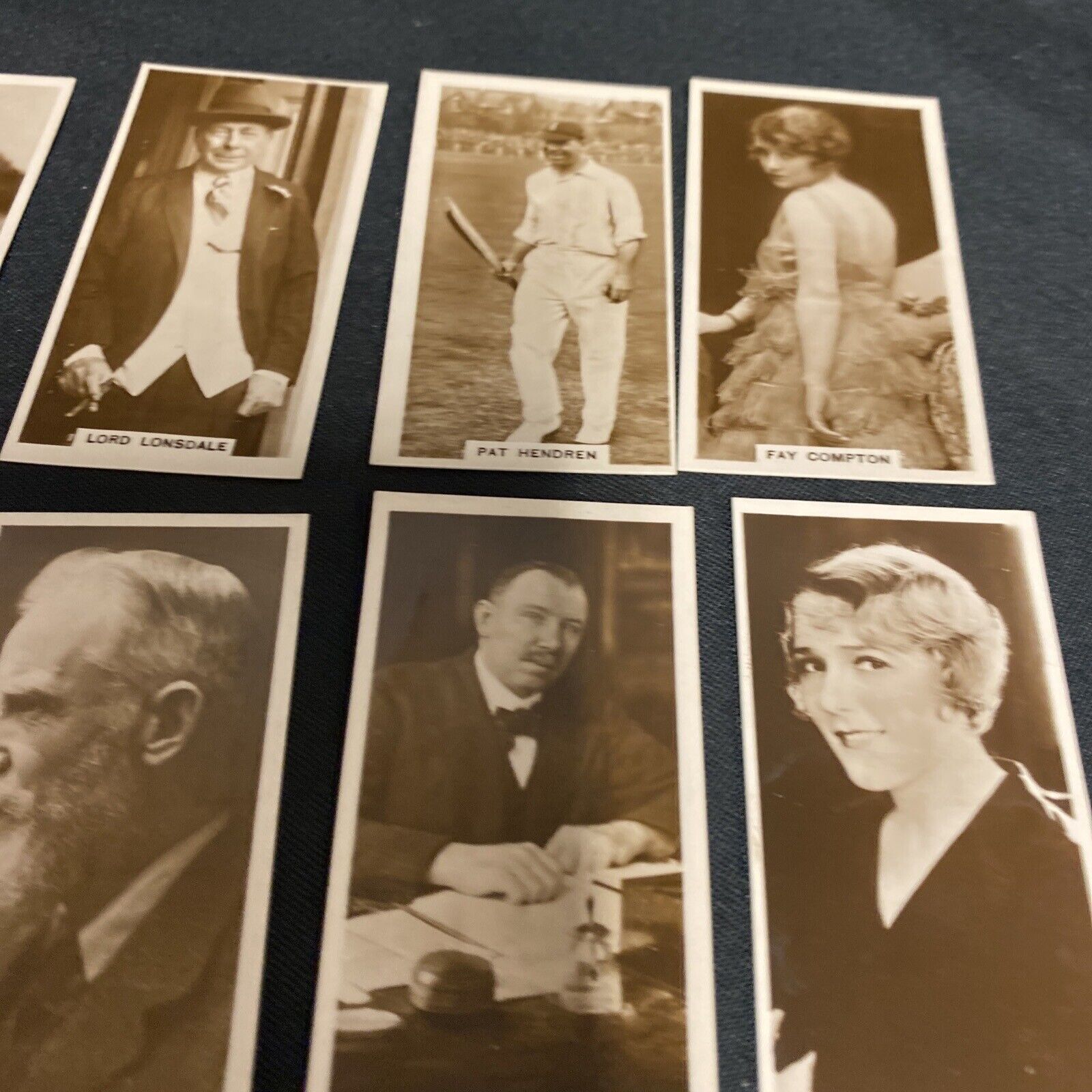 MILLHOFF- IN THE PUBLIC EYE Cigarette Photograph 1930 x 8 cards ex. Cond (9154)