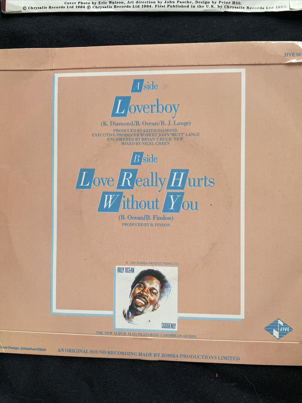 Vinyl Records 7" Singles 5 x 1980's Billy Ocean, Audrey Hill, Stardust etc- 9427