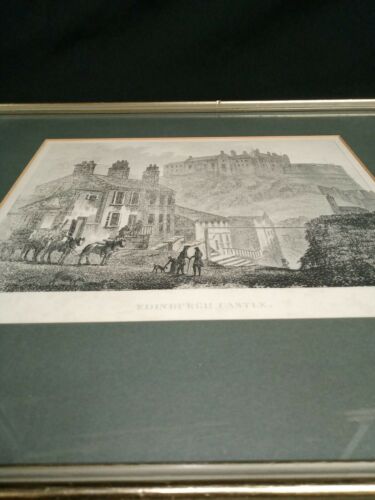 James Fittler Aft. John Claude Nattes 1804 engraving Edinburgh Castle (7003)