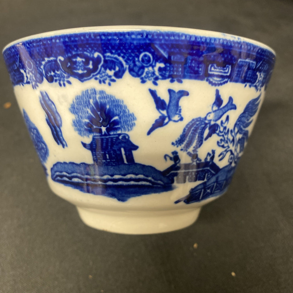 Adderley Ware Old Willow 1 Sugar Bowl 2 x side plates 1 x saucer 1 x Bowl- (1719)