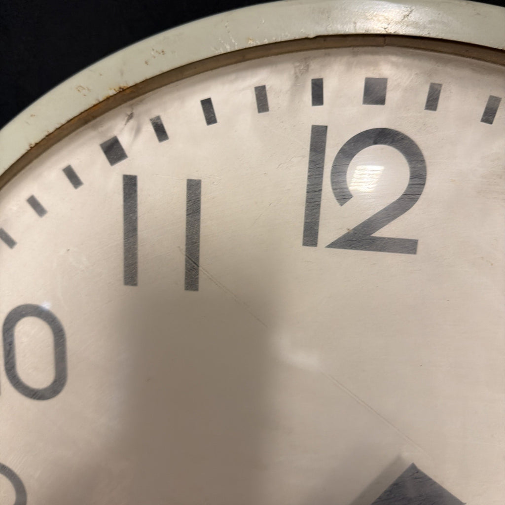 Clock Vintage Westerstrands TR Services Industrial 24" D. Original Cond - (2052)