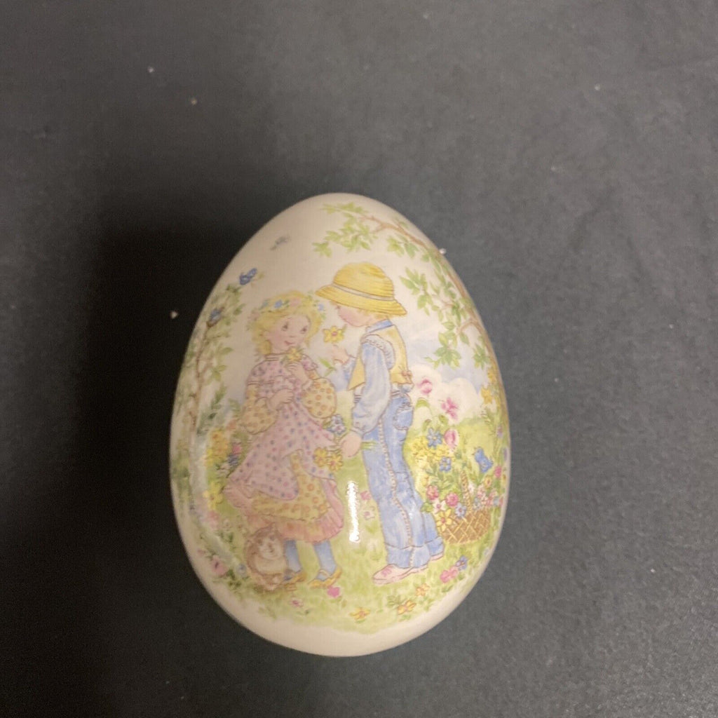 Trinket Box EGG - Royal Park England Pottery Egg - (9214