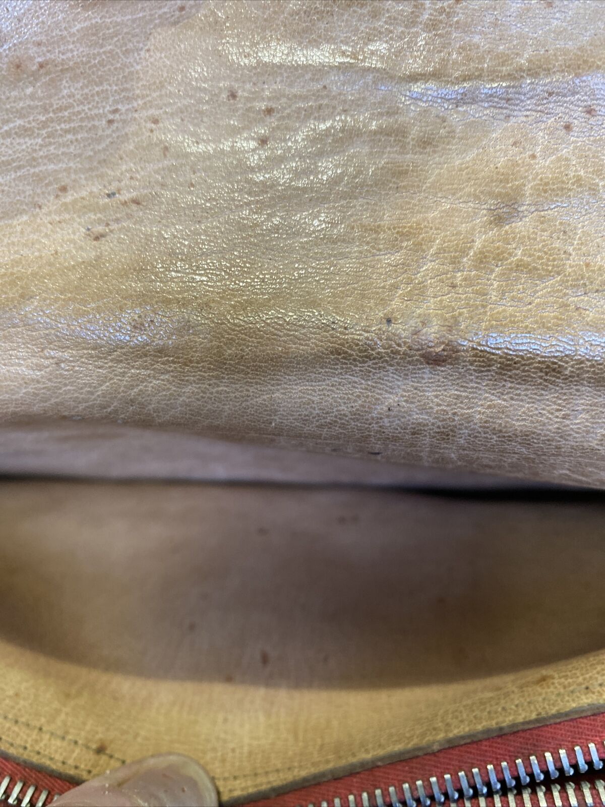 Vintage 1950's 100% Crocodile Skin including stitching handbag - (8426)