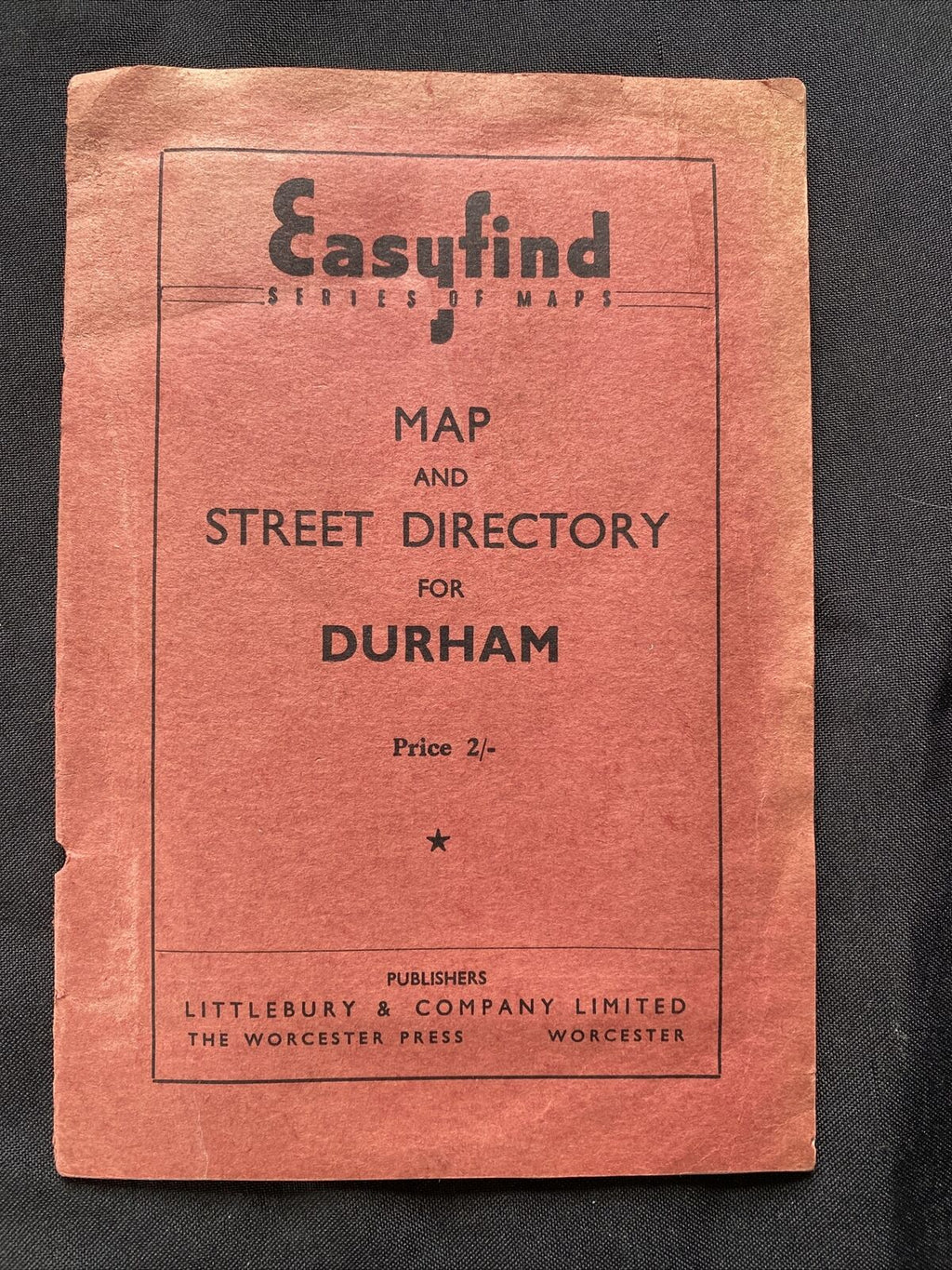 MAP - Easyfind 1960's New Map and Street Directory DURHAM - (9533)