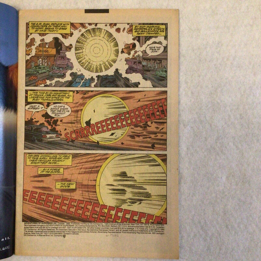 COMIC - DC Comics SUPERMAN IN SUPER TOWN - Oct 1992 - Forever People - (8864)