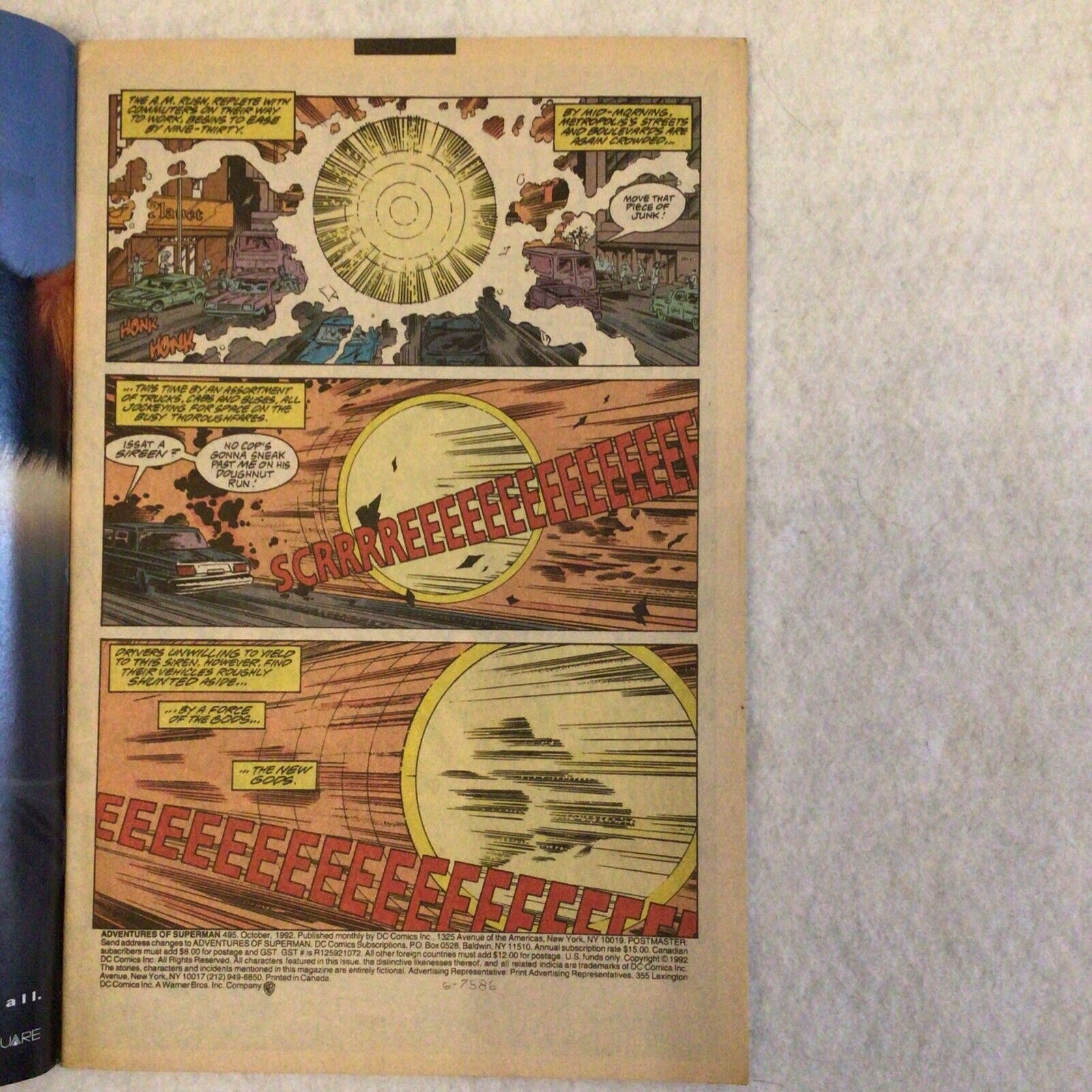 COMIC - DC Comics SUPERMAN IN SUPER TOWN - Oct 1992 - Forever People - (8864)