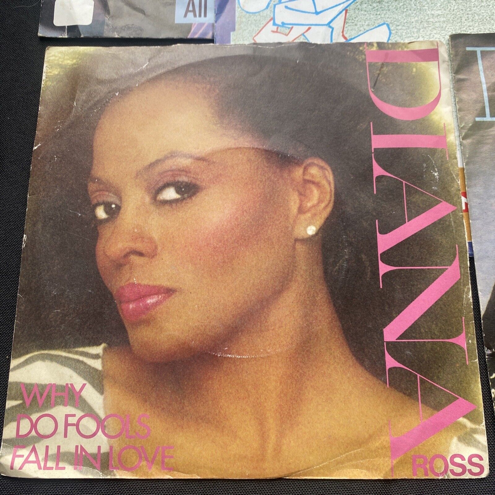Vinyl Records 7" Singles 5x 80's Diana Ross, Dionne, Dire Straits, Donna - 9448