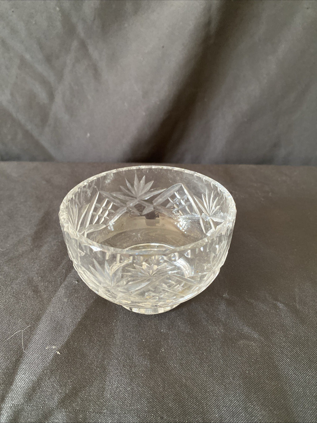 Thomas Webb Thos. Webb Signed Crystal Footed Bowl 1970's 87mm Diam -(5462)