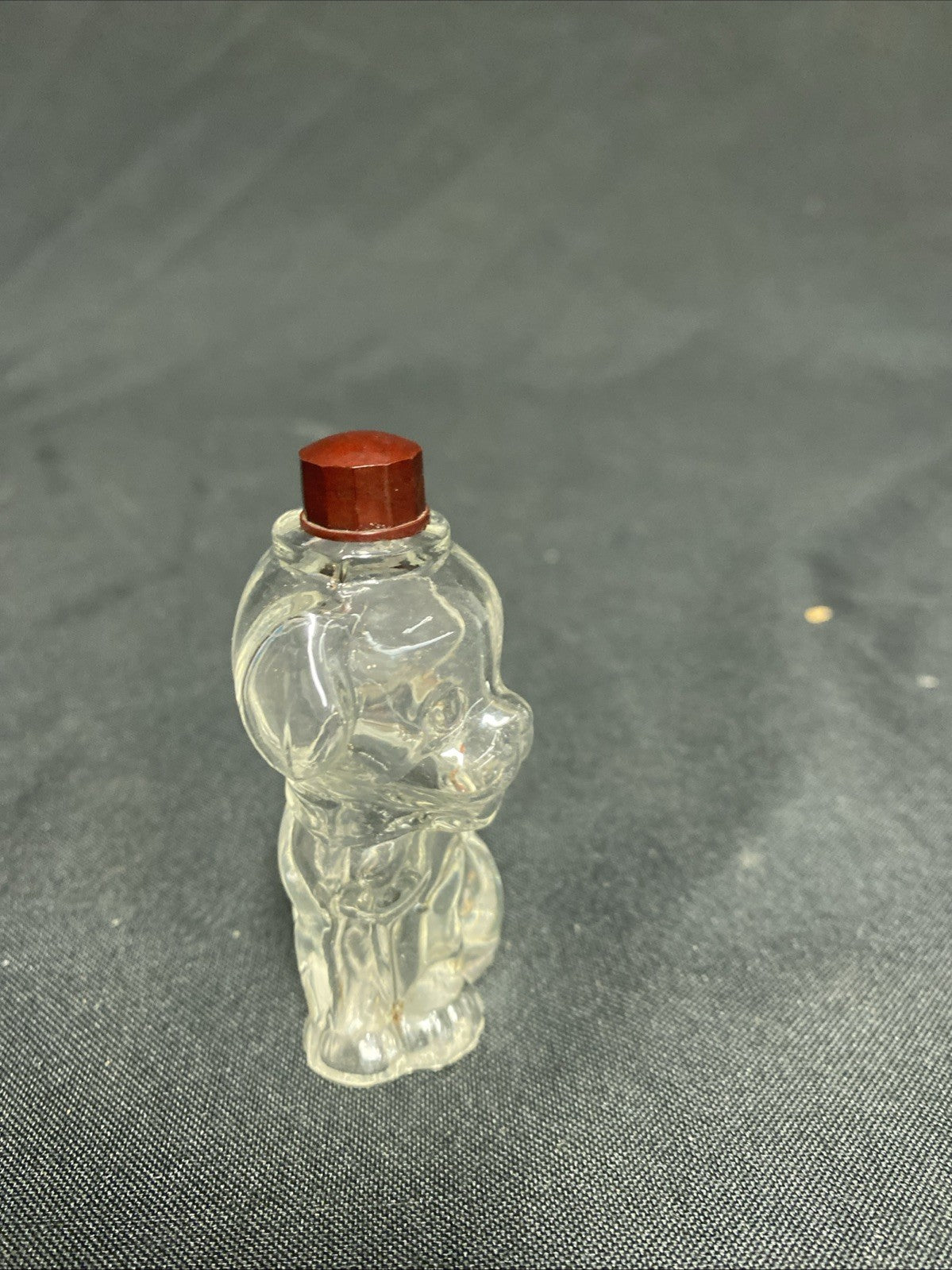 Manon Freres Puppy Perfume Bottle 1930's French bakelite Cap - (1812)