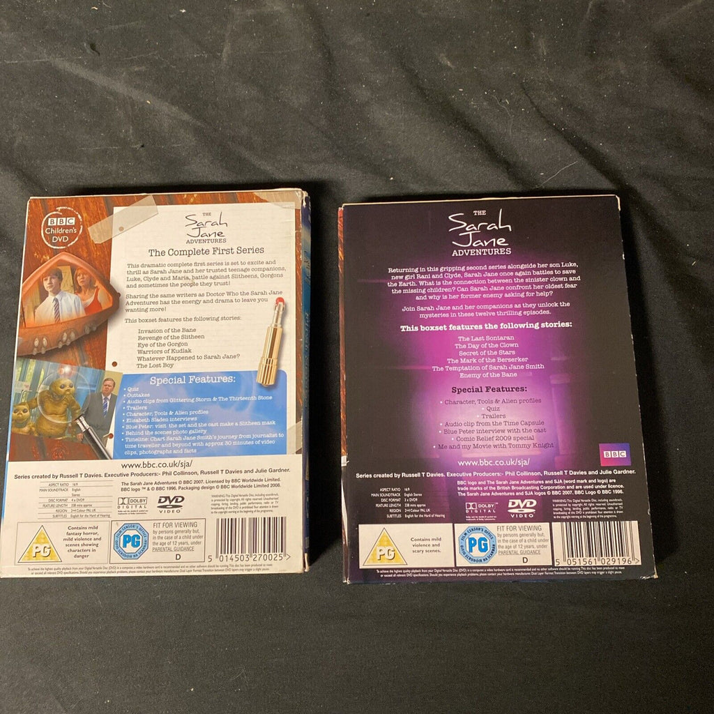 The Sarah Jane Adventures First and Second Series DVD's Doctor who - (5328)