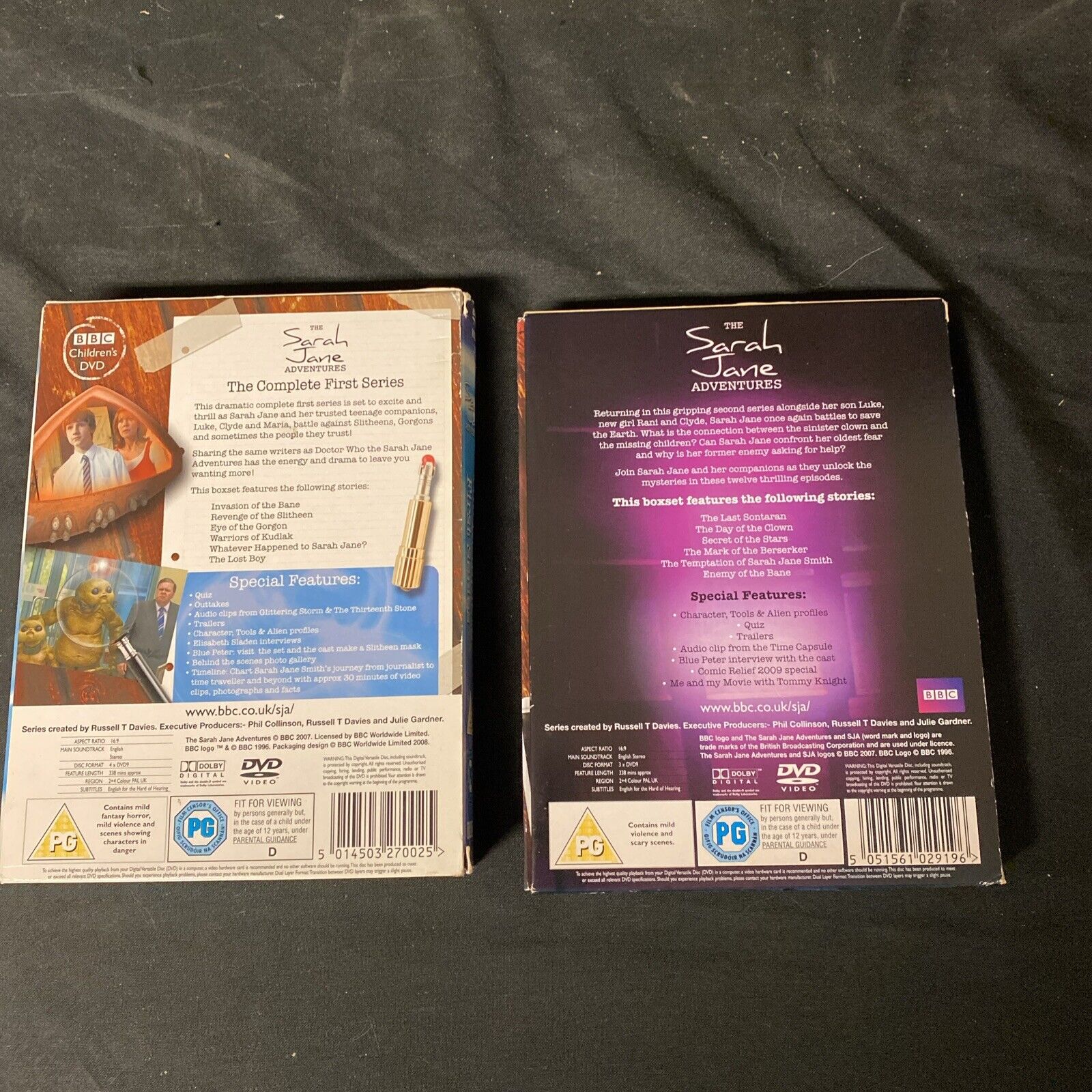 The Sarah Jane Adventures First and Second Series DVD's Doctor who - (5328)