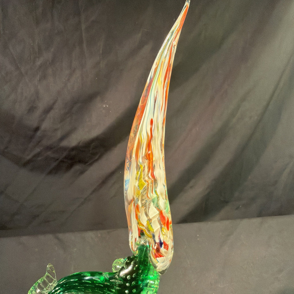 Murano pheasant incredible 45cm tall coloured glass Vintage - (2081)