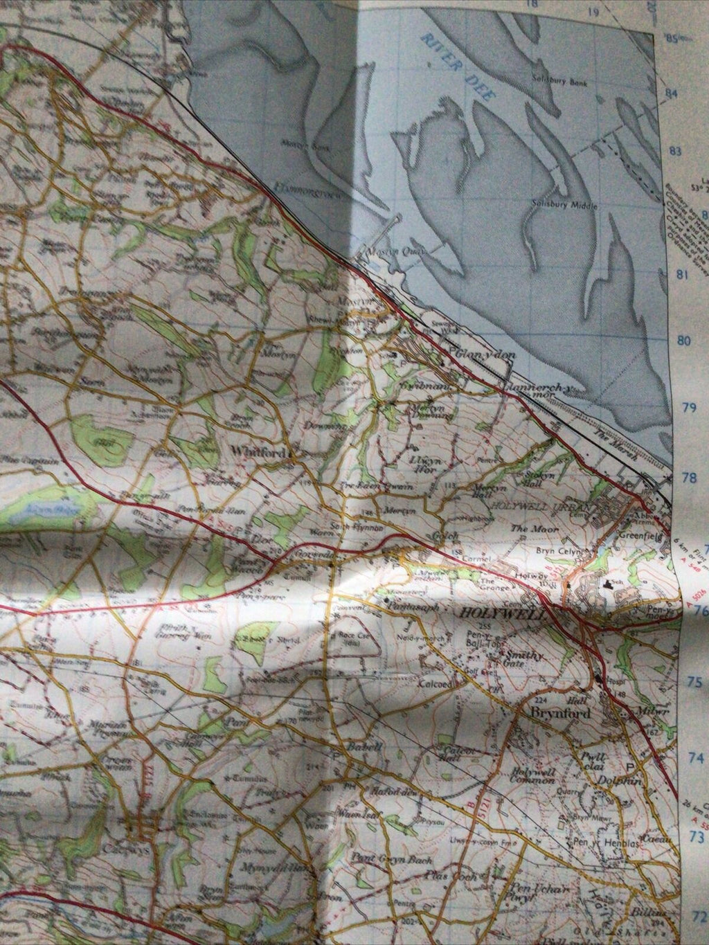 MAP - Ordnance Survey 1:50 1st Series 1974 -Denbigh & Colwyn Bay #116 - (8708)