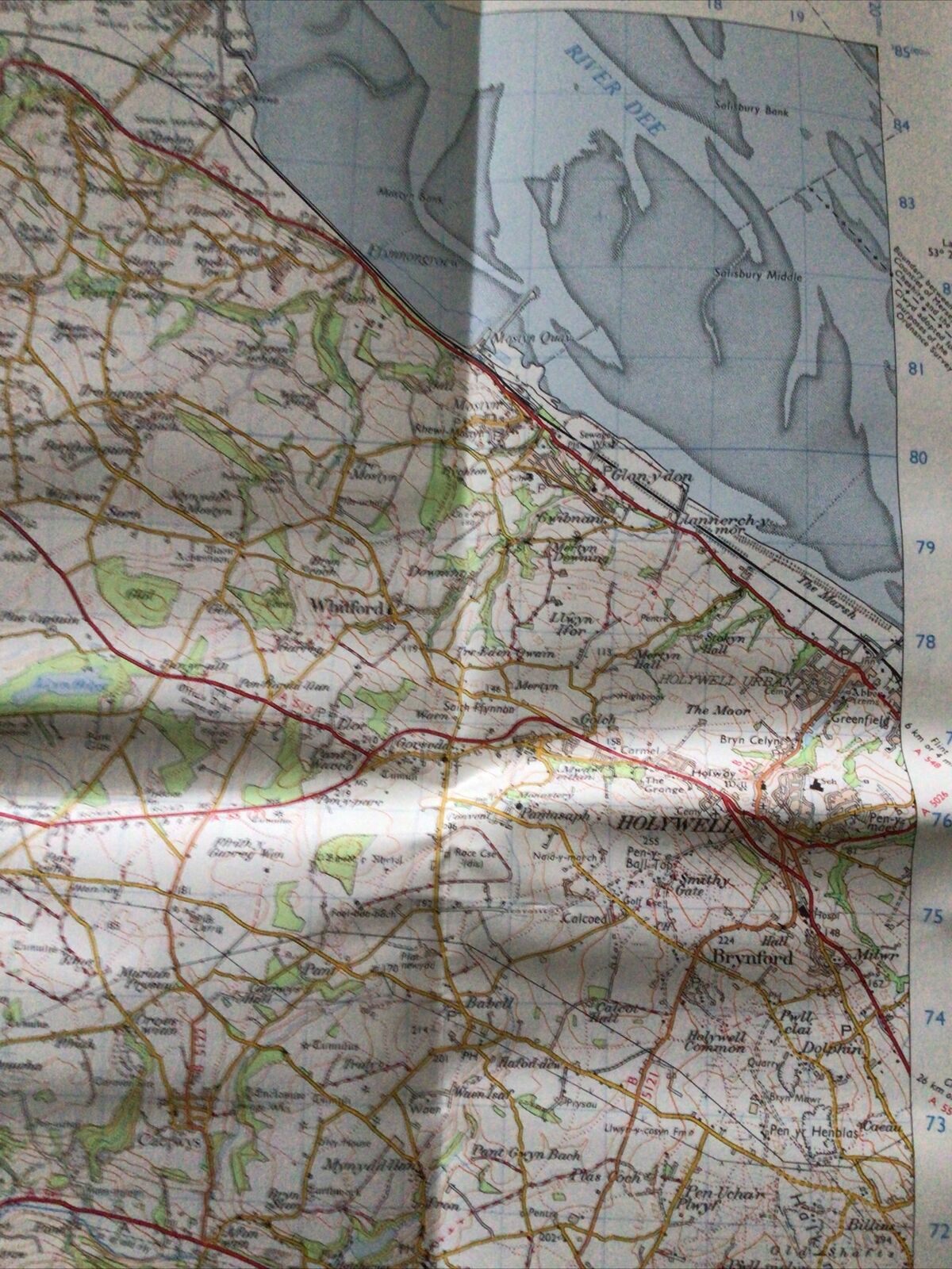 MAP - Ordnance Survey 1:50 1st Series 1974 -Denbigh & Colwyn Bay #116 - (8708)