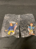 Comansi Spain 2 x Fireman Sam Figures Cake Toppers Brand New - (5020)