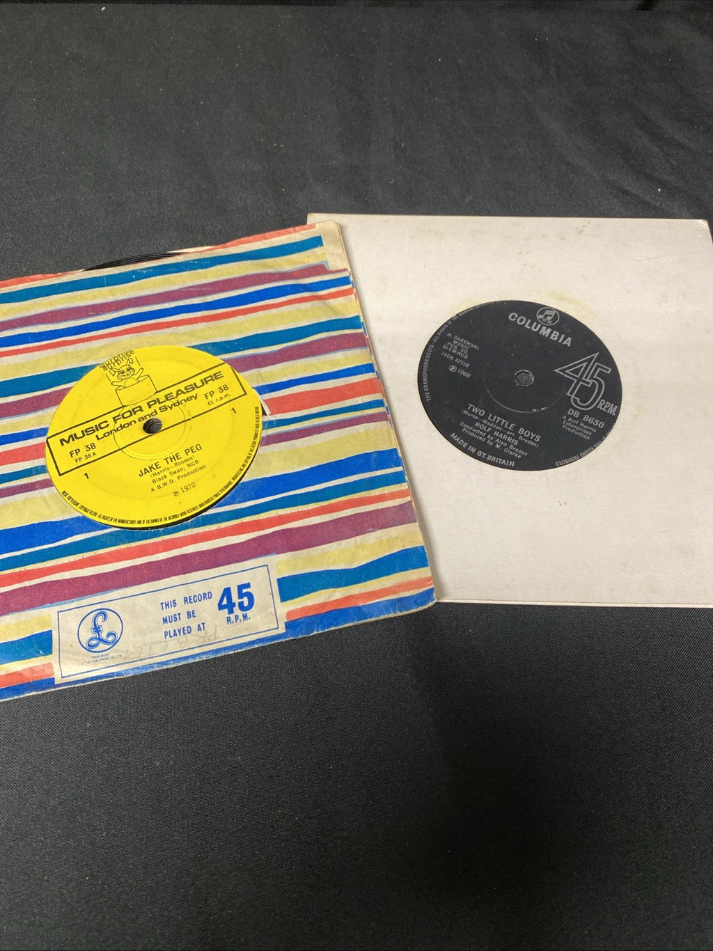 VINYL RECORD'S - 3 x All Rolf Harris ; Two Little boys; Jake The Peg; etc (1445)