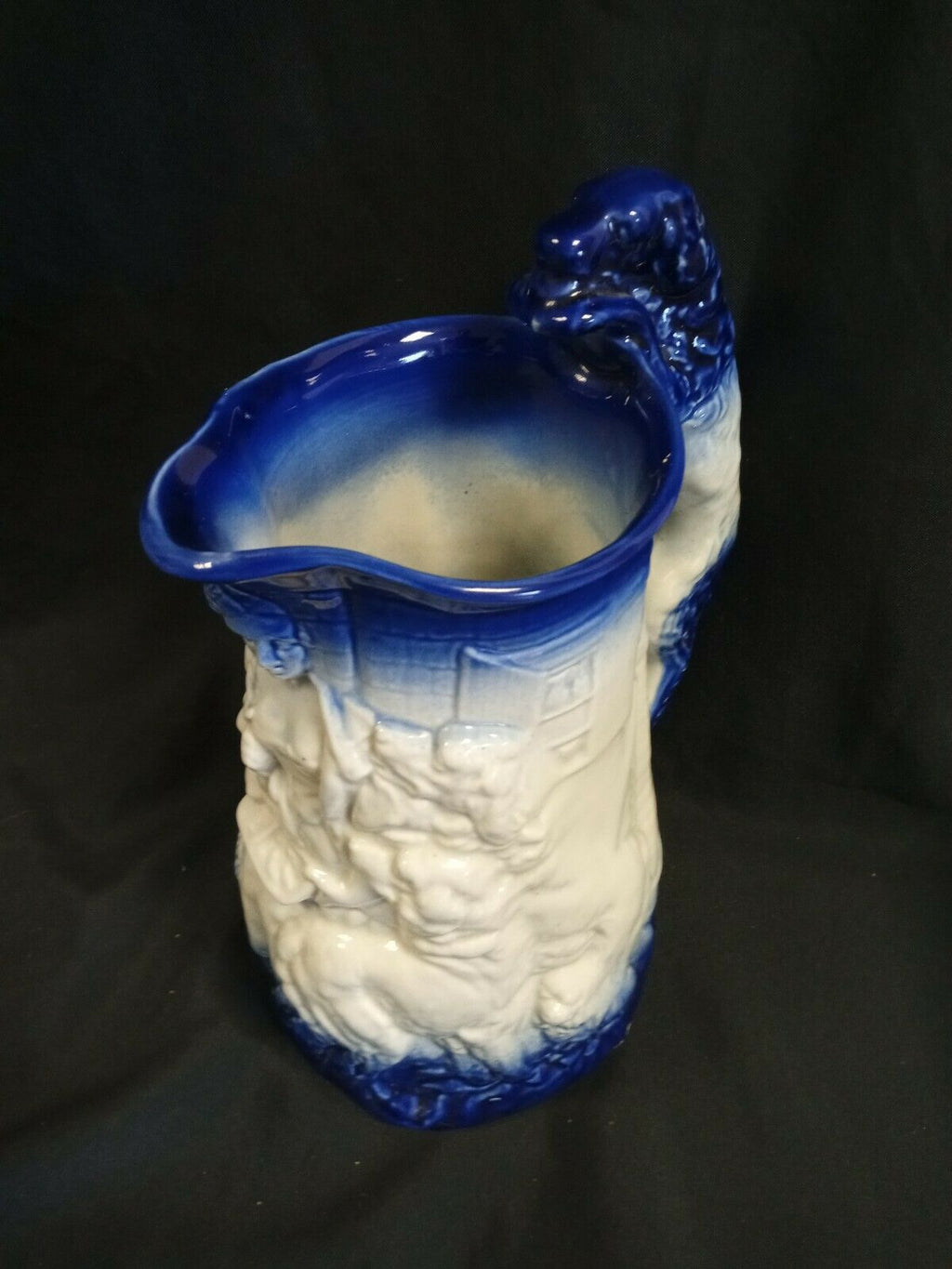 Burleigh Ironstone Staffordshire England 10" Maiden & Dogs Pitcher (7967