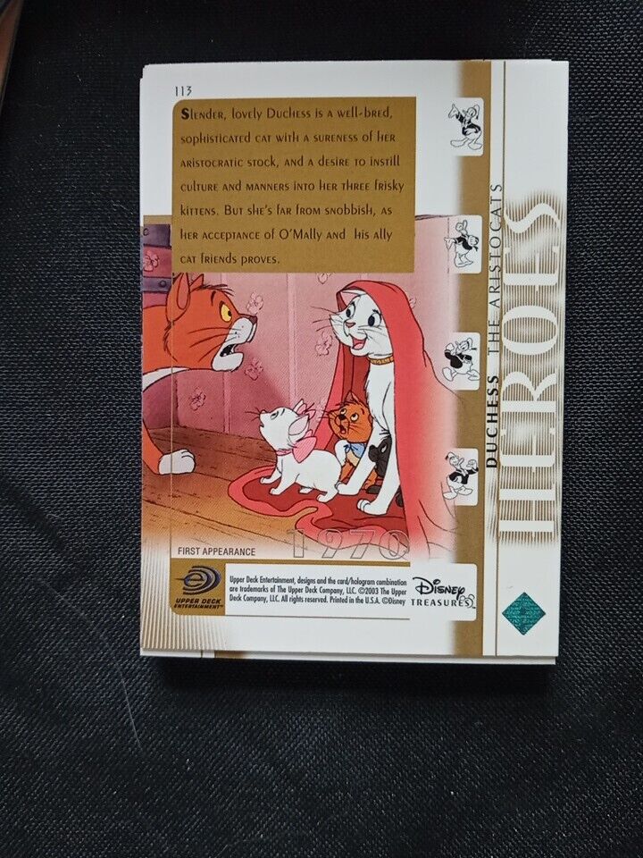 Upper Deck 2003 Disney Treasures Series FULL SET x 90 Trading Cards -(5736)