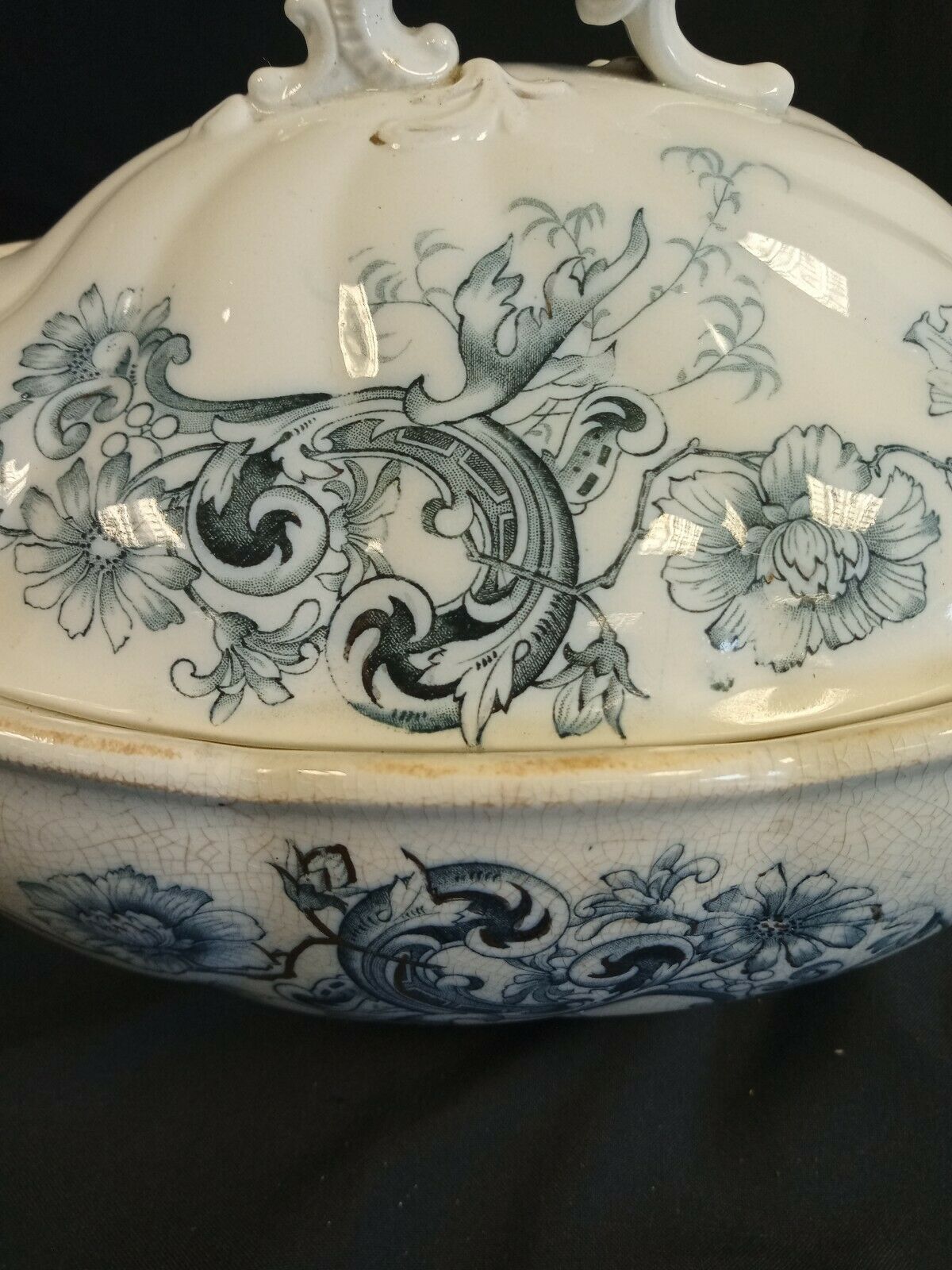 W H Grindley & Co England Tureen Marseilles 30cm 1892 - 1914 - (7970)