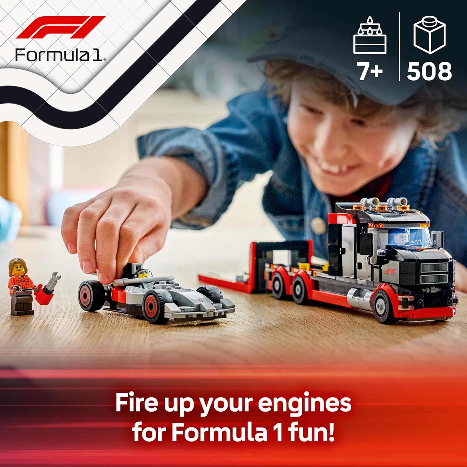 LEGO City Formula 1 - F1 Display Truck with Audi F1 Race Car - 60493