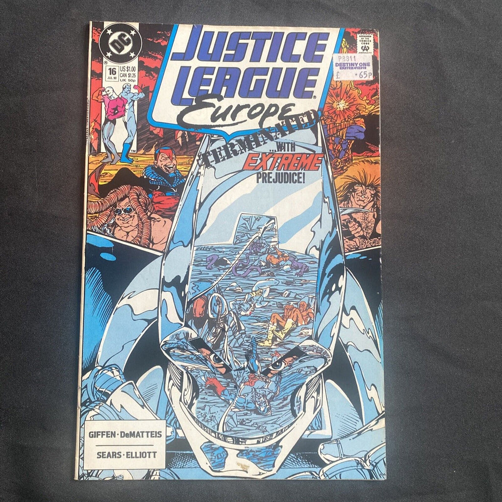 COMIC - DC Comics Justice League EUROPE - July 1990 - Extremist Vector - (8786)
