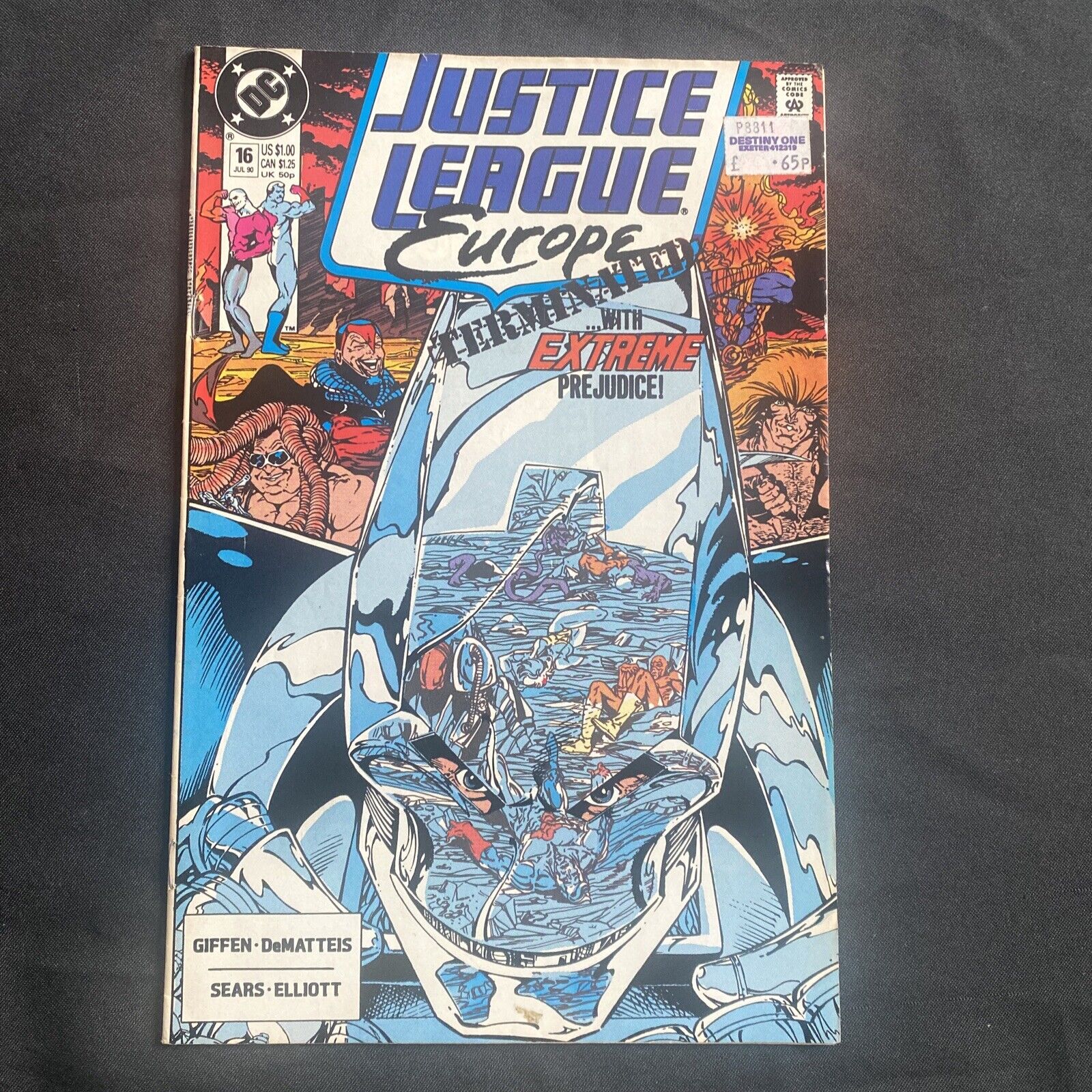 COMIC - DC Comics Justice League EUROPE - July 1990 - Extremist Vector - (8786)