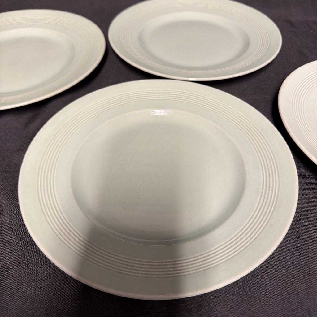 Wood's Ware Beryl Utility Green 4 x Small Dinner Plate 23cm Diameter- (1934) 
