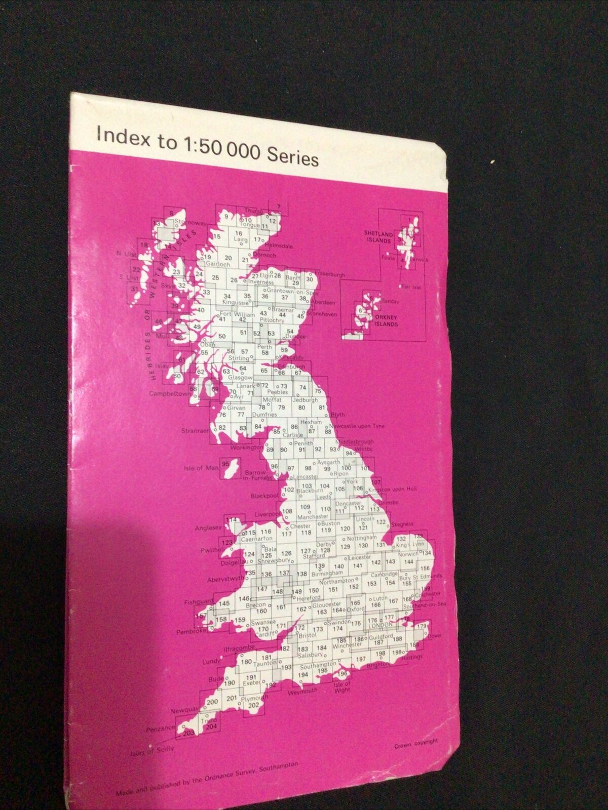 MAP - Ordnance Survey 1:50 2nd Series 1980 -Brighton & The Downs #198 (8671)