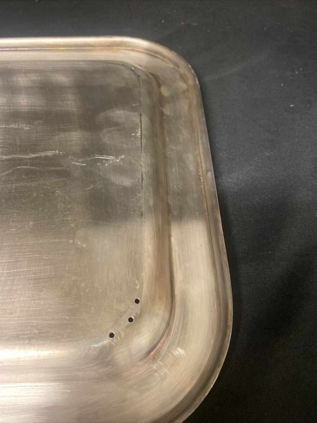 Sambonet Vintage 1960's Silver Plated Meat Dish Tray - (5051)
