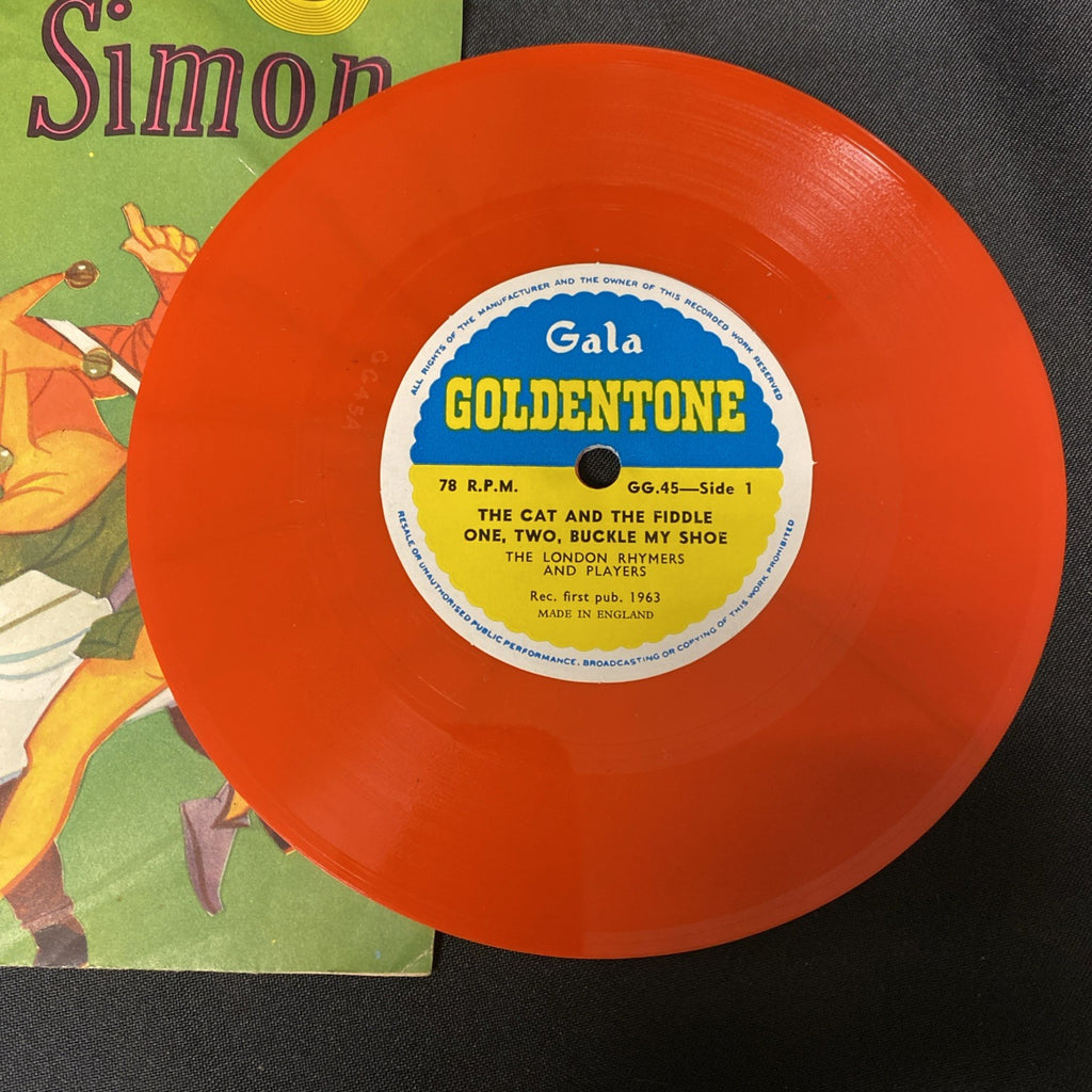 VINYL RECORD - Goldentone ORANGE Vinyl Simple Simon 1,2, Buckle etc - (1441)