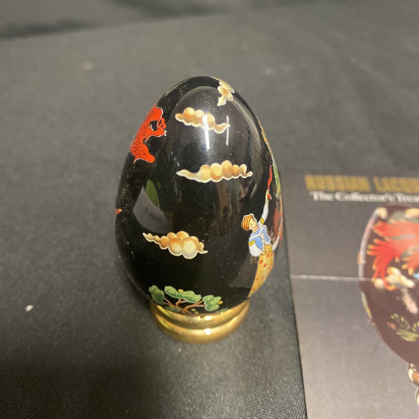 Ornamental Egg - Franklin Mint 1990 Treasury of Eggs - Russian Style - (9202)