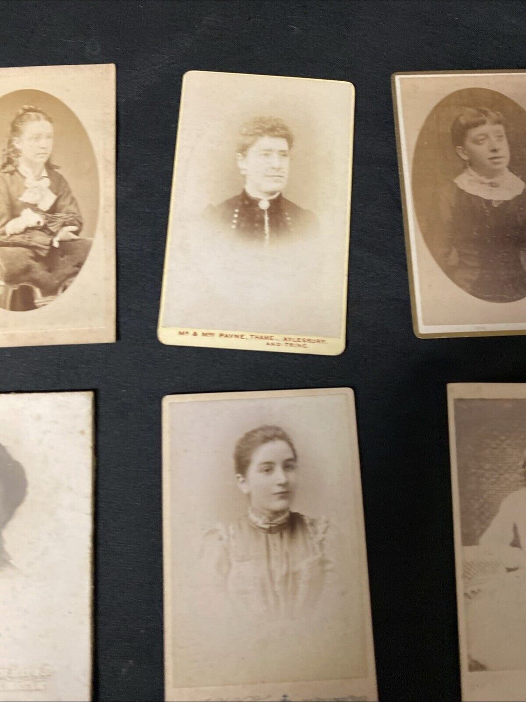 Victorian Carte De Vista CDV's x 6 Features Ladies Portraits, London - (5448)