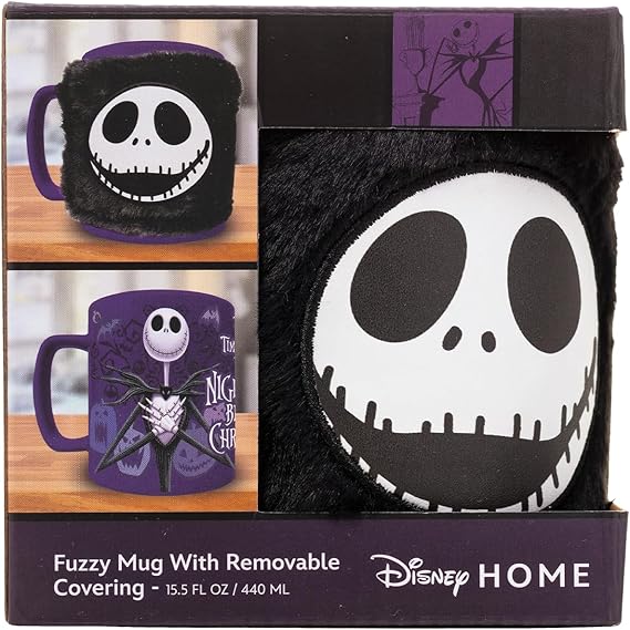 MUG Boxed ceramic with Furry Cover - Nightmare Before Christmas Jack