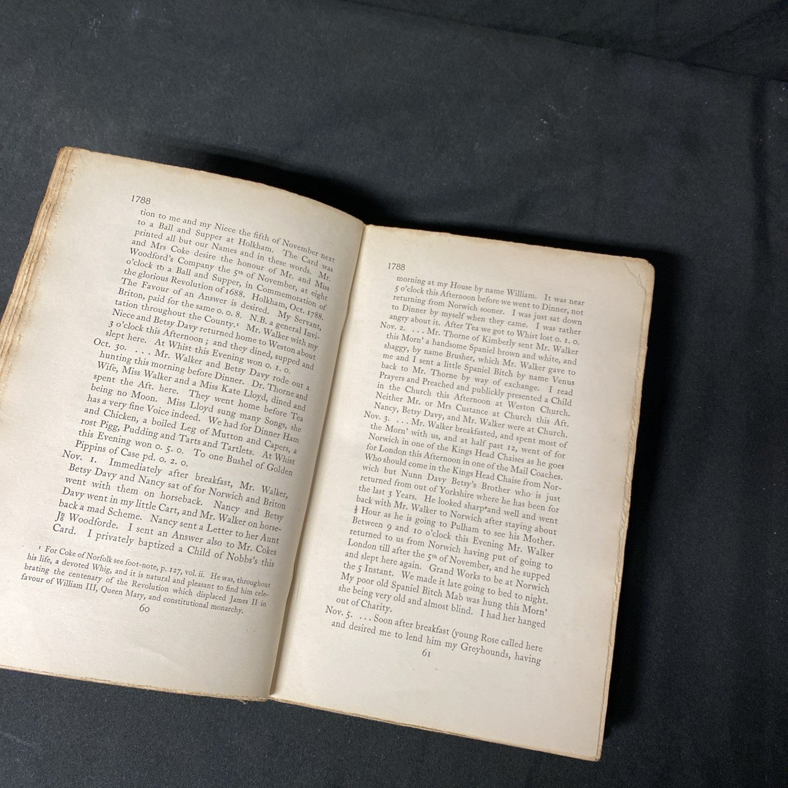 Book - Diary of a Country Parson VIII - James Woodforde - 1926 - (1547)