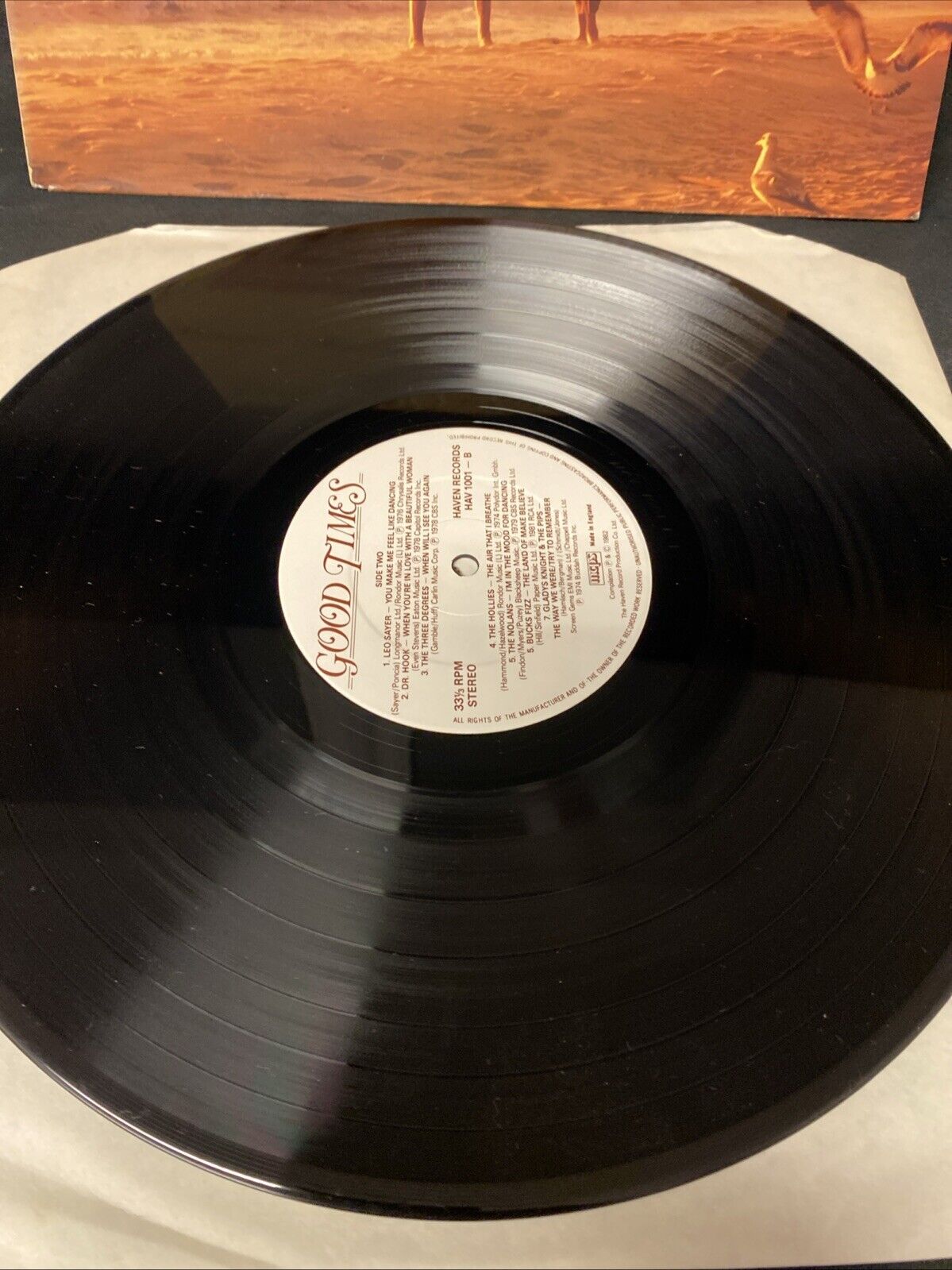 VINYL RECORD - Good Times - Collection of Romantic Pop Album LP 1982 - (5664)