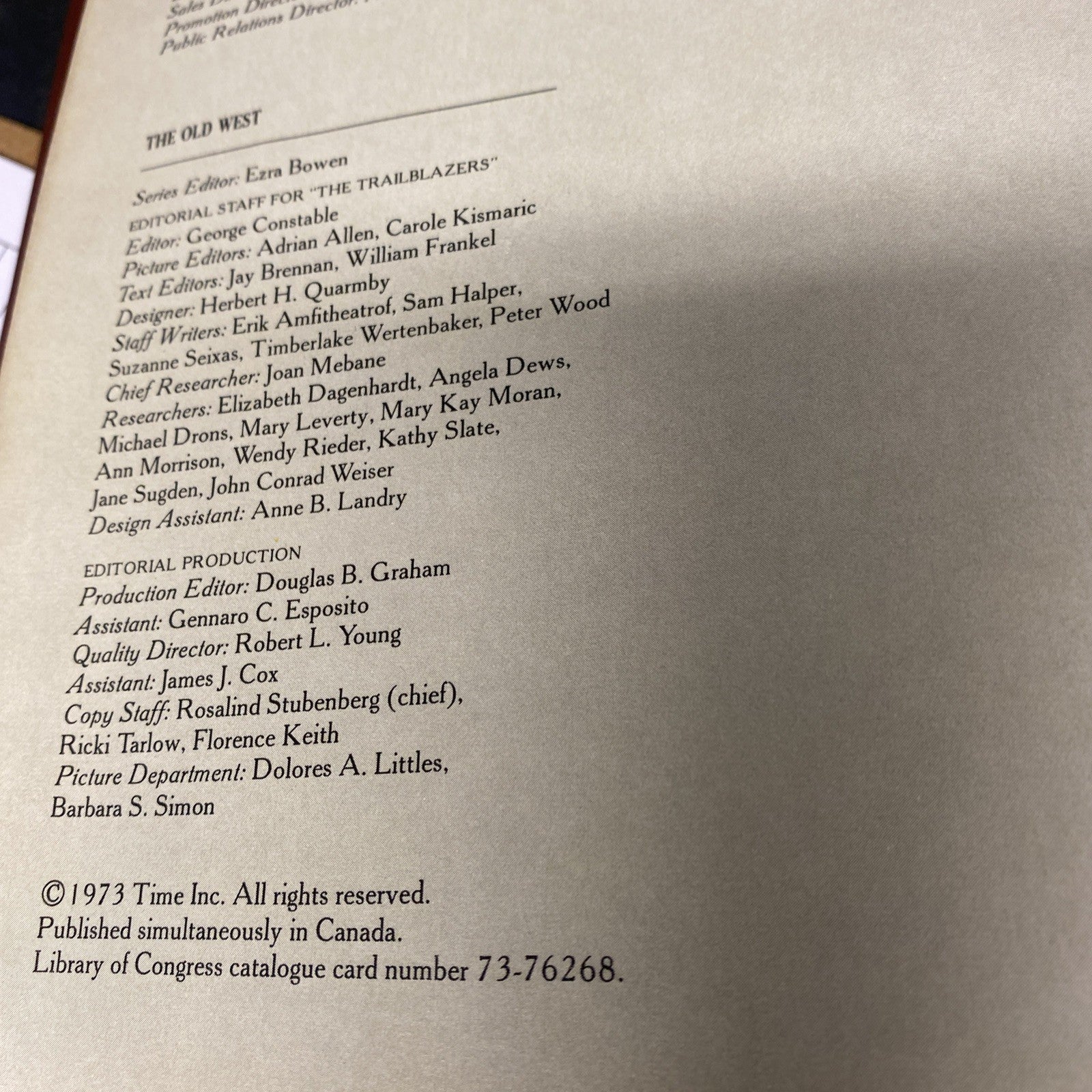 Book - The Old West - The Trailblazers - Time Life Books - (1561)