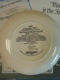Wedgwood Queensware Collectors Boxed Plate 1989 Morning In The Farm Yard (7883)