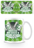 MUG Boxed Ceramic - MUSIC - Lyrics by Lennon & McCartney (Revolution Flags)