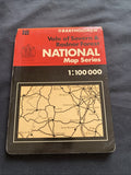Vale of Severn & Radnor Forest Bartholomew National Map 1:100 Sc #18 (1260)
