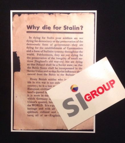 Propaganda Leaflets - WWII - REPLICAS of 3 Dropped By Germany - War Memorabilia