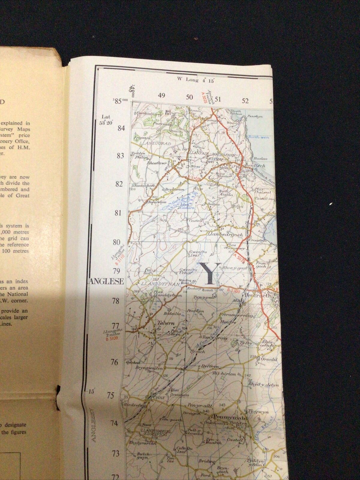 MAP - Ordnance Survey 1 inch 7th Series 1968 - SNOWDON #107 (8684)