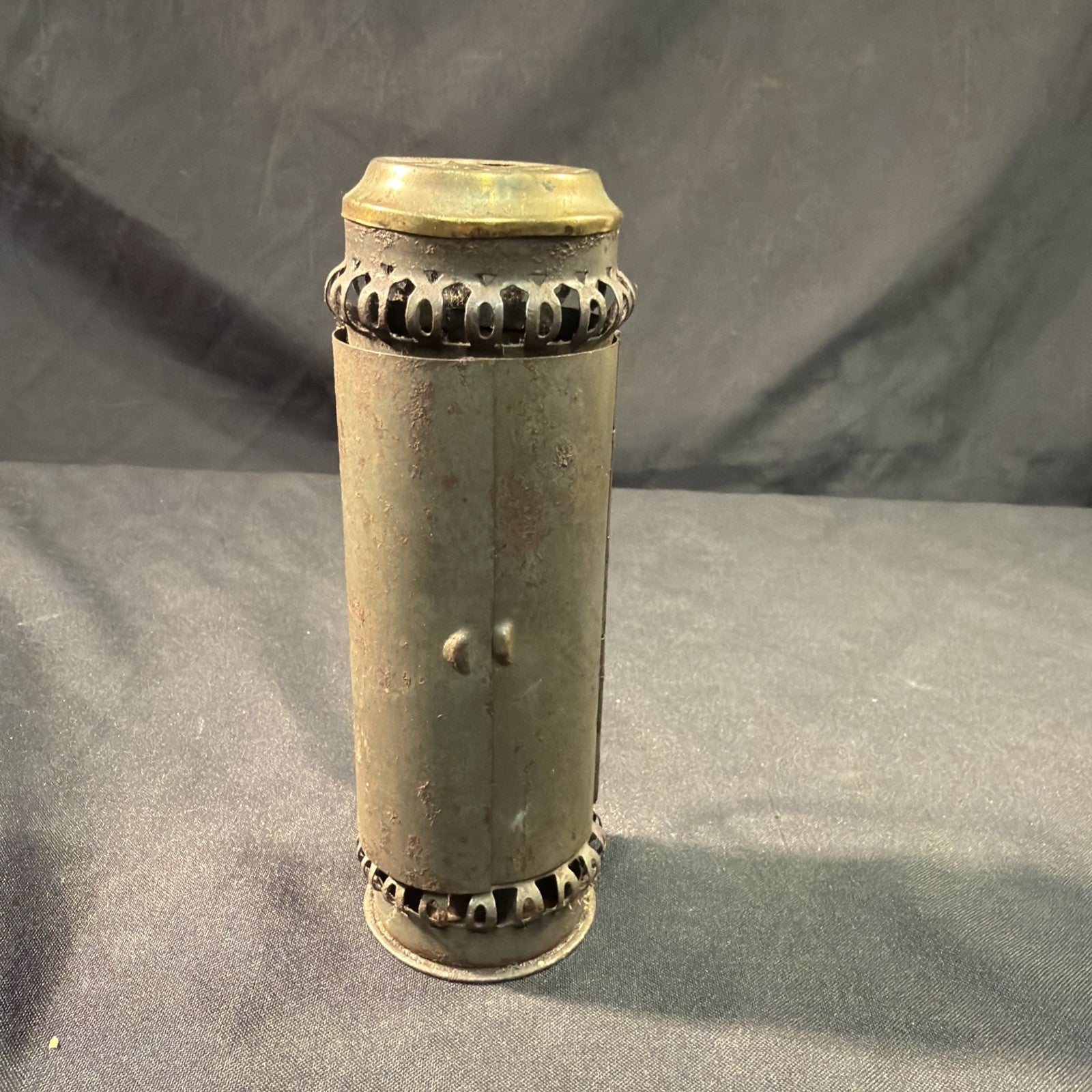 Victorian Antique Thief Burgler folding dark lantern Lamp - (2033)