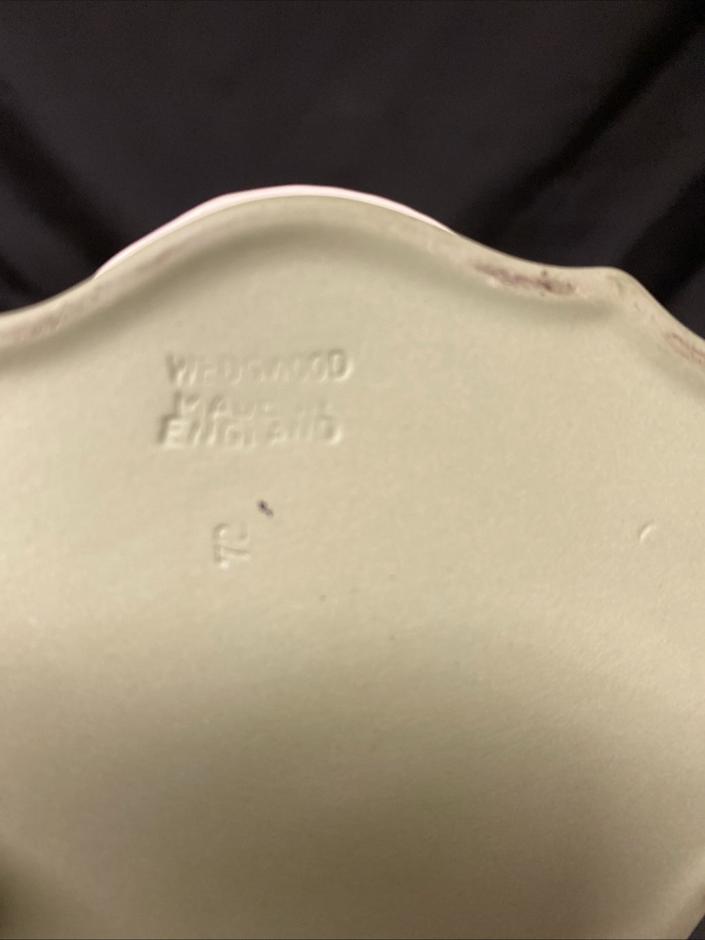 Vintage Wedgwood Jasperware Sage Trinket Box Grecian Chariot  - (1599)