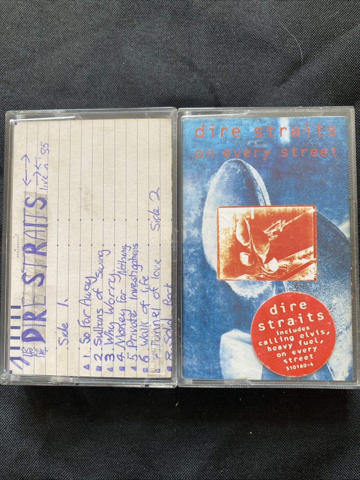Dire Straits Cassette Tapes On Every Street and LIVE IN 85' - (5908)