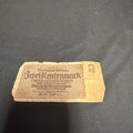 Bank Note Antique 2 Rentenmark Berlin 1937 German Banknote Circulated - (2320)
