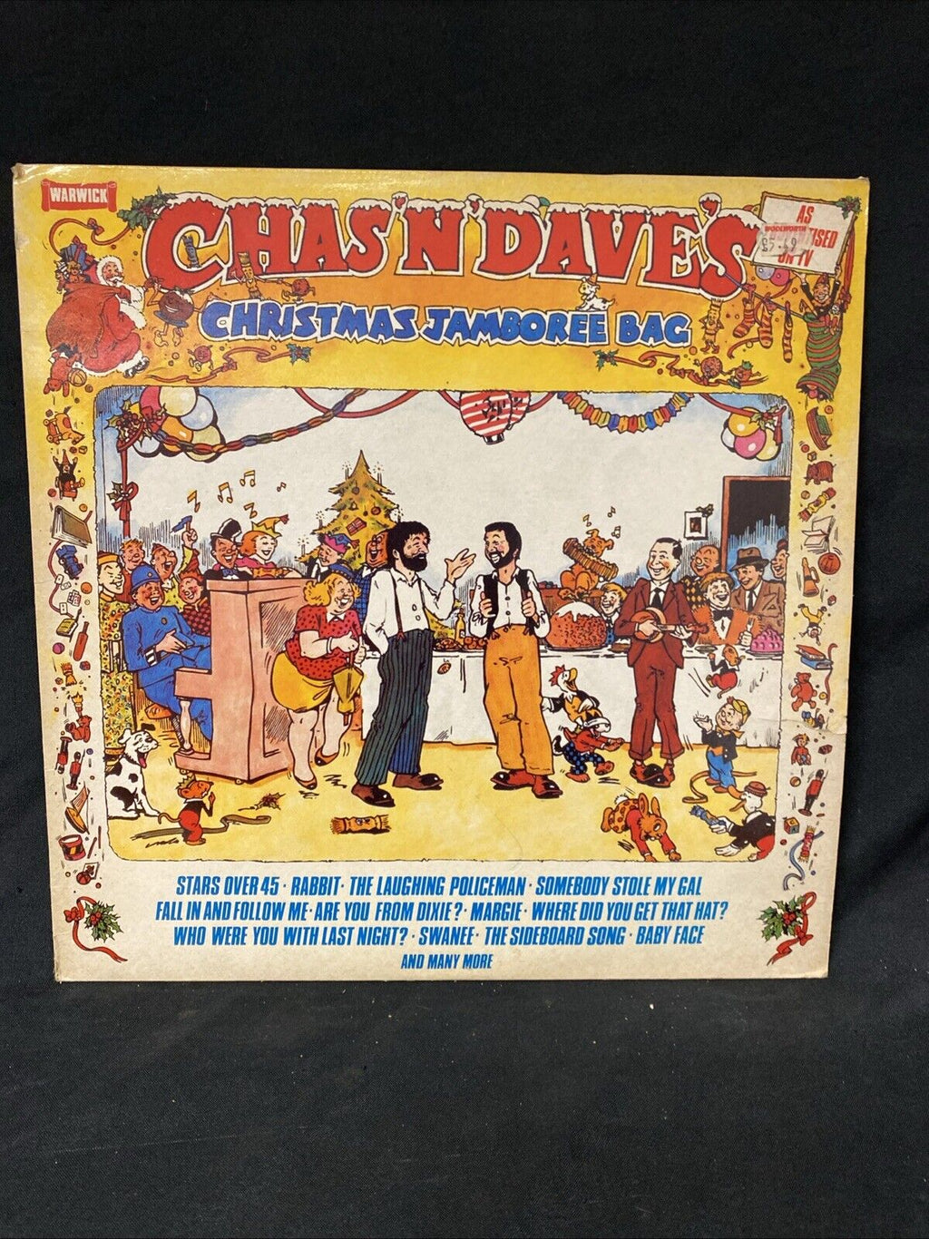 VINYL RECORD - Chas N Dave's Christmas Jamboree Bag 1981 Album - (5656)